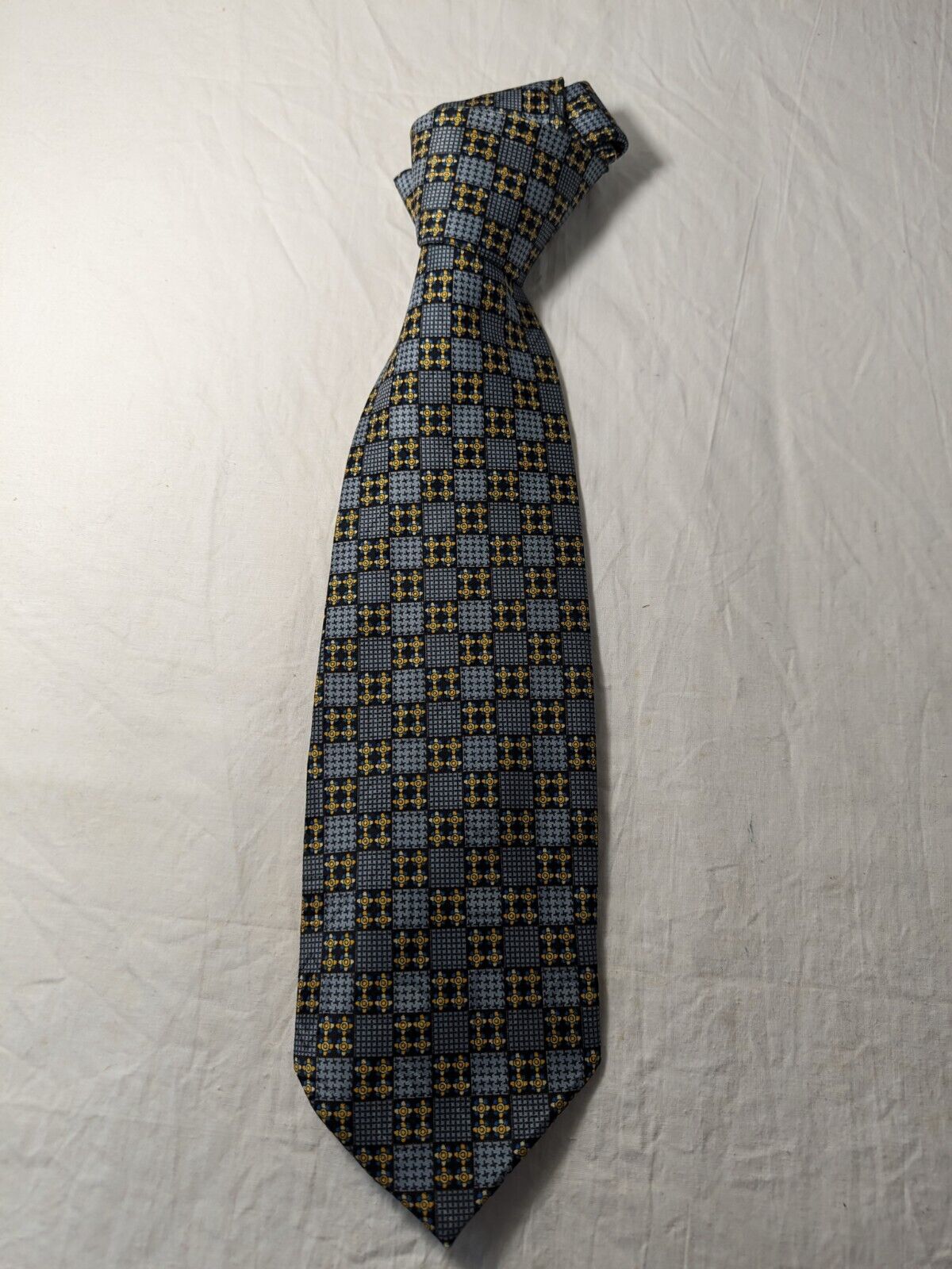 NINO SALZANO 100%  SILK TIE SETA CRAVATTA NECKTIE MADE IN ITALY