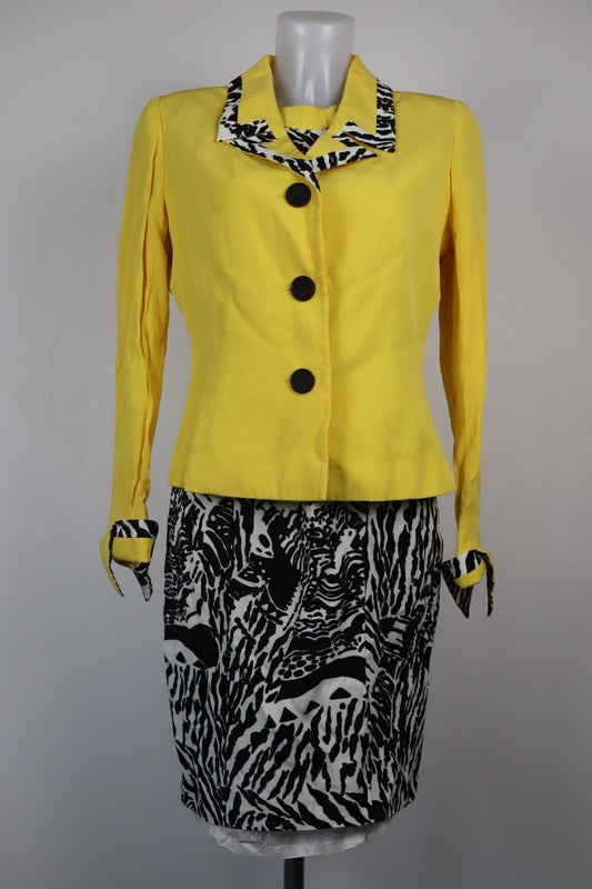 GATTINONI VARIAZIONI COMPLETO DONNA 46 VESTITO GIACCA DRESS VINTAGE CASUAL SUIT