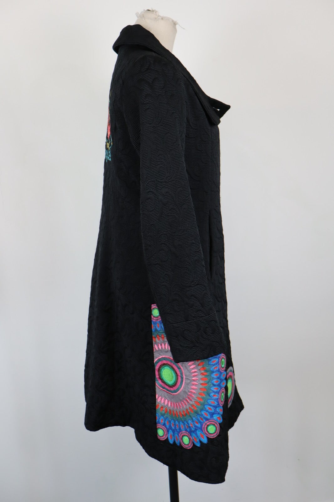 DESIGUAL CAPPOTTO DONNA COAT Tg 40 WOMEN VINTAGE CASUAL JACKET