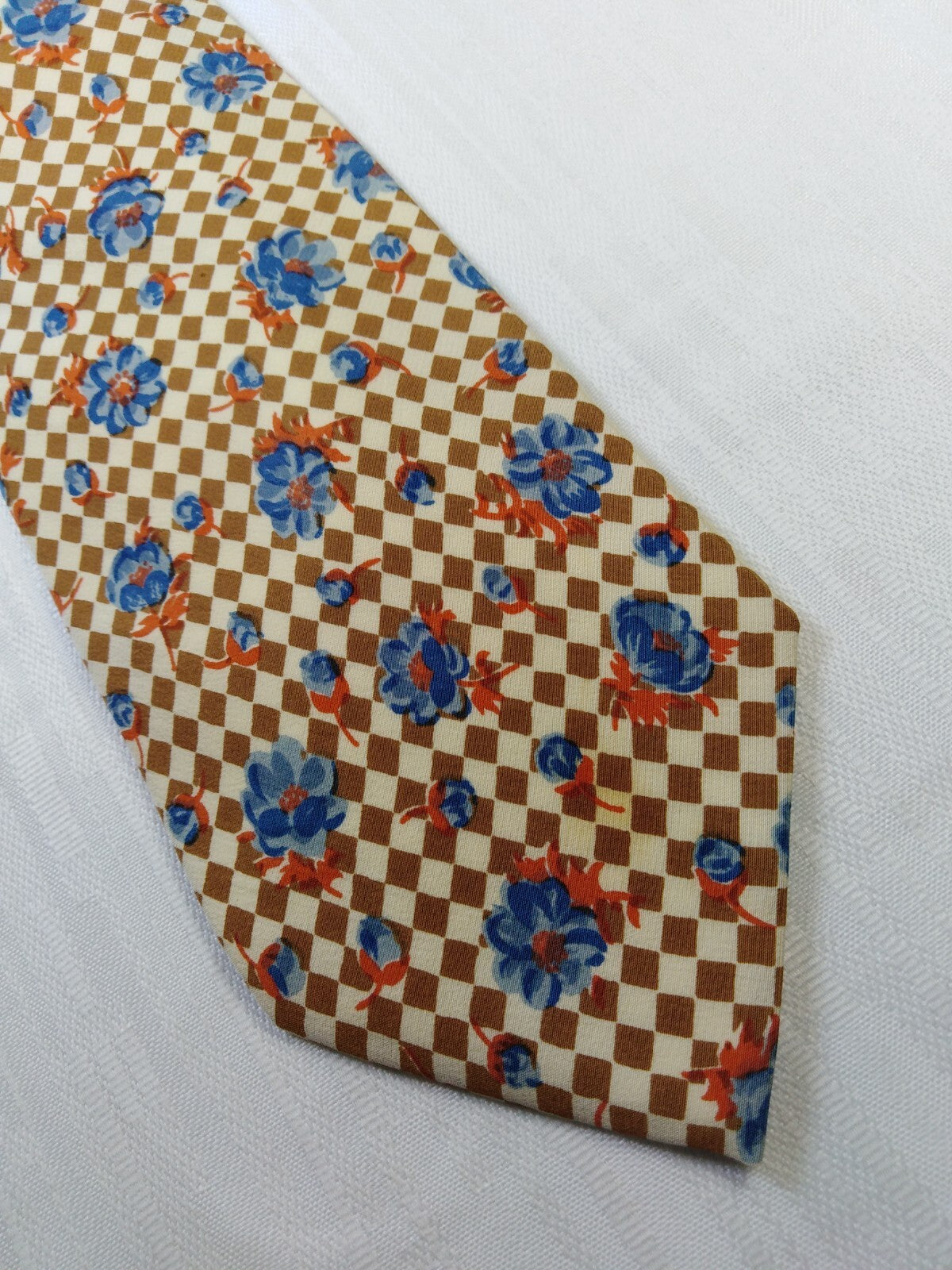 TRUSSARDI ACTION SILK TIE SETA CRAVATTA NECKTIE MADE IN ITALY VINTAGE