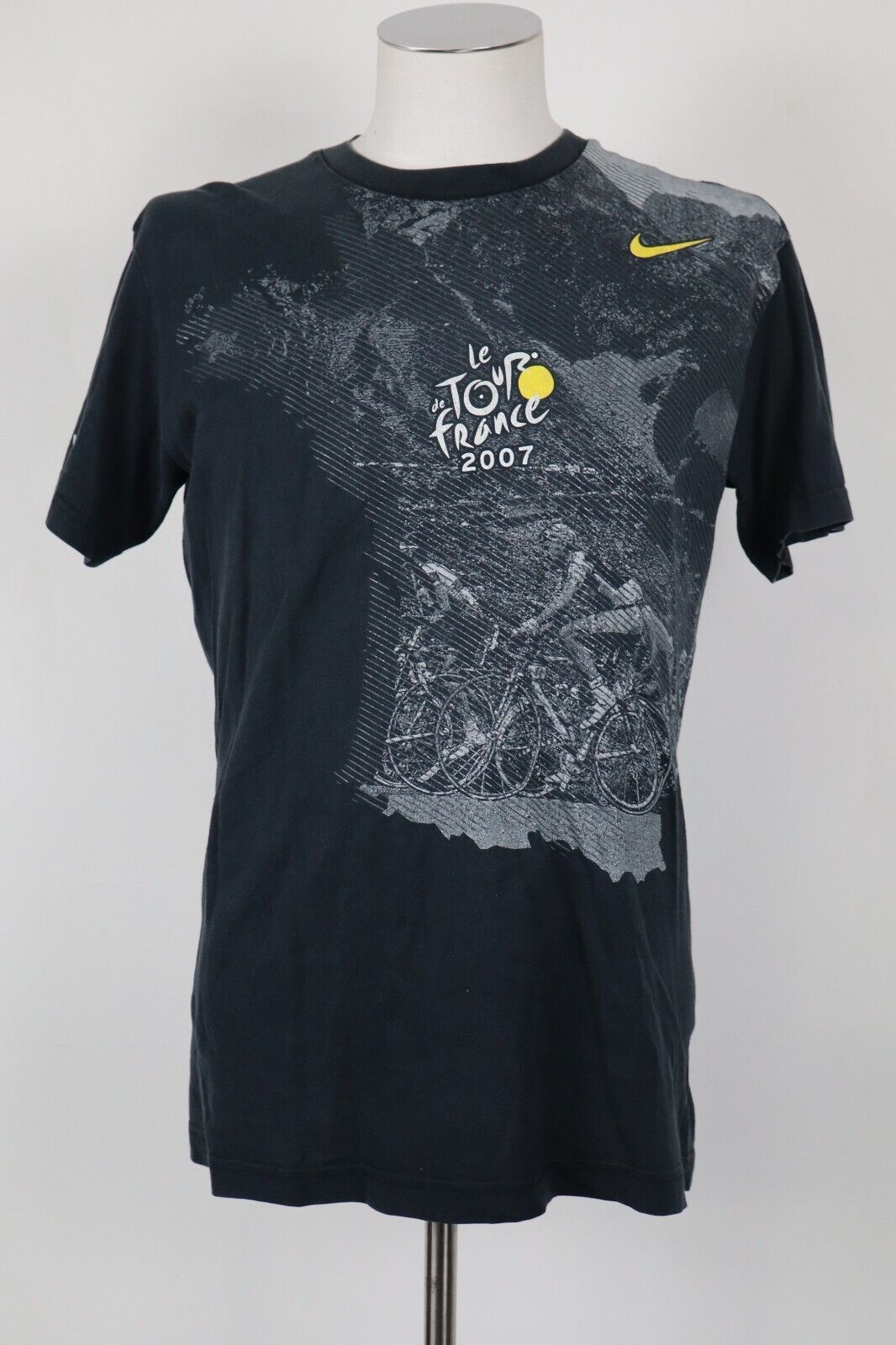NIKE LE TOUR DE FRANCE 2007 MAGLIA UOMO TG M COTONE MAN T-SHIRT VINTAGE CICLISMO