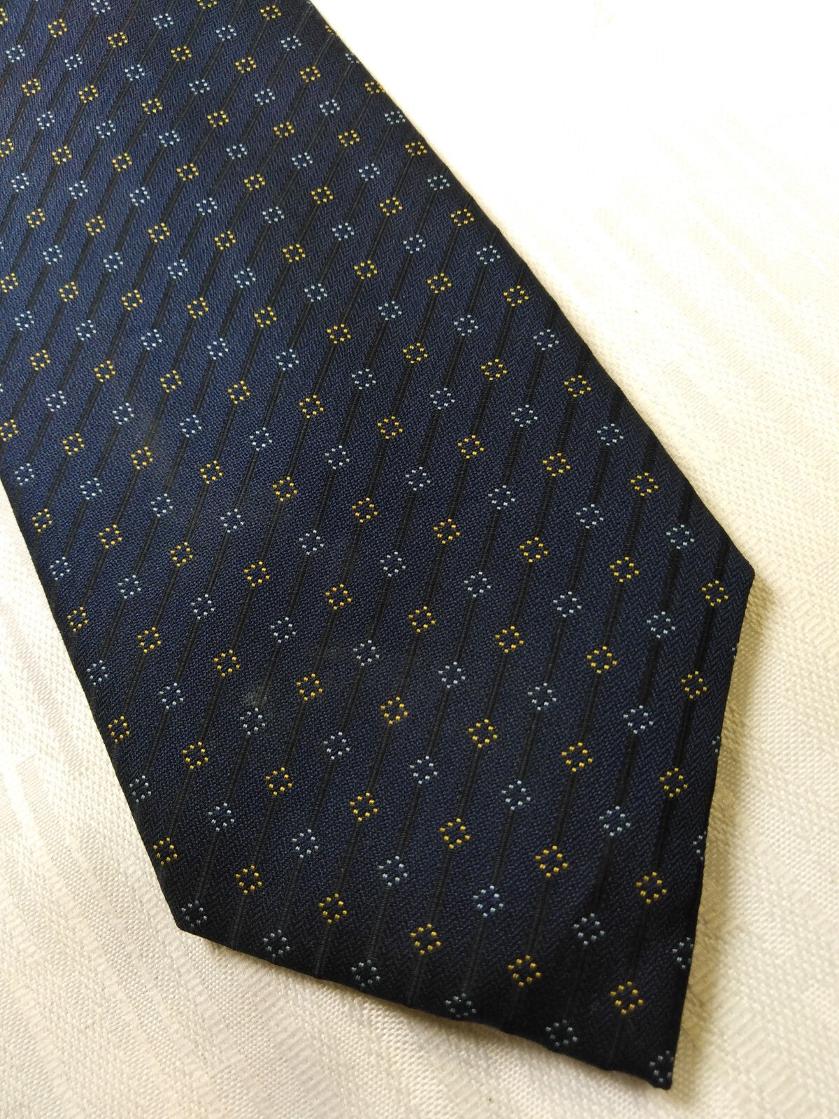 ANDREA CONTE NAPOLI 100% SILK TIE SETA CRAVATTA NECKTIE MADE ITALY SELF TIPPED
