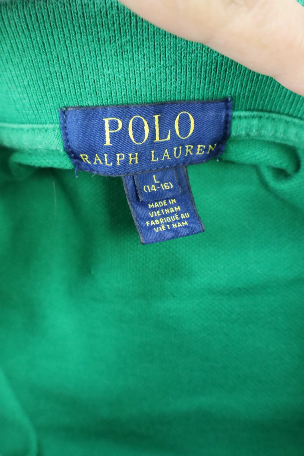 RALPH LAUREN MAGLIA POLO UOMO TG. L MAN T-SHIRT CASUAL VINTAGE COTONE COTTON