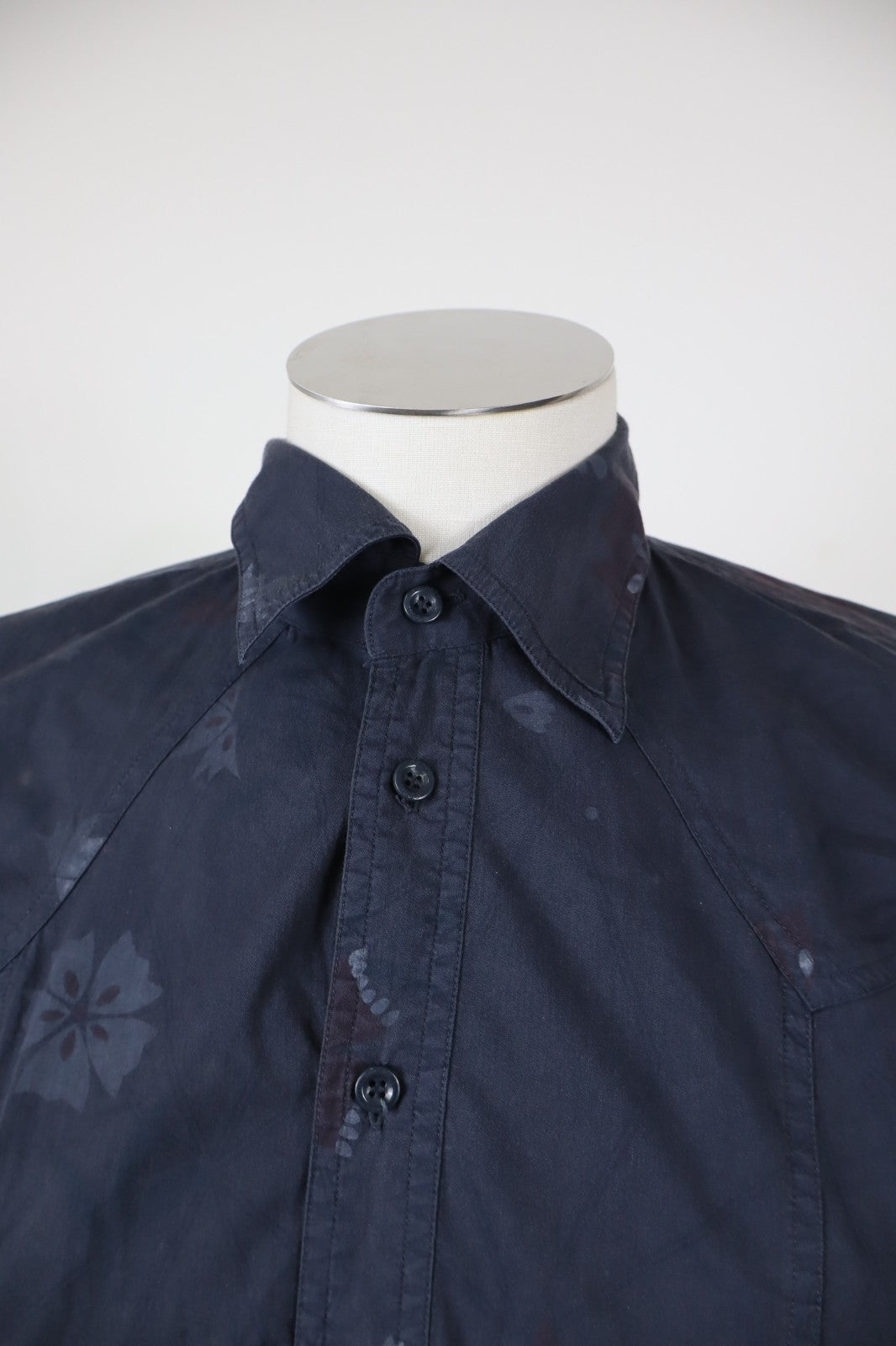 HUGO BOSS CAMICIA COTONE UOMO TG. M MAN CASUAL VINTAGE SHIRT FLOREALE