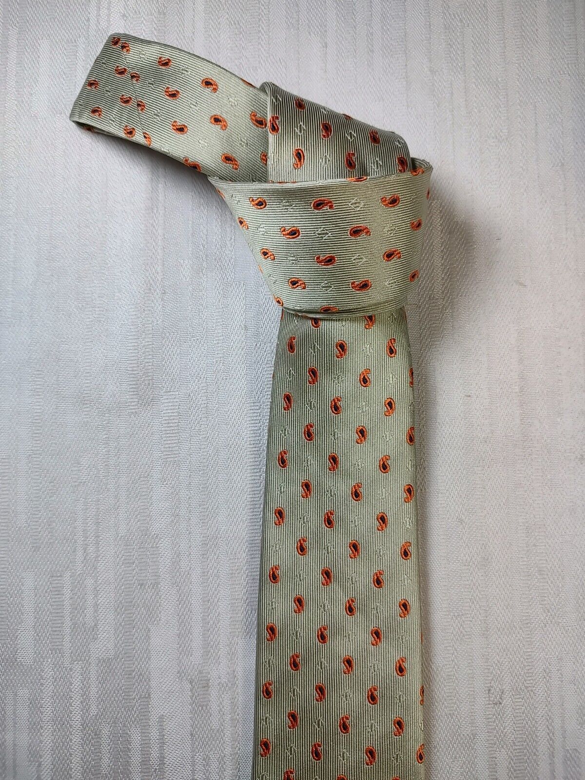 ROBERT DALHIN 100% SILK TIE SETA CRAVATTA NECKTIE  ITALIA CLASSIC SELF TIPPED