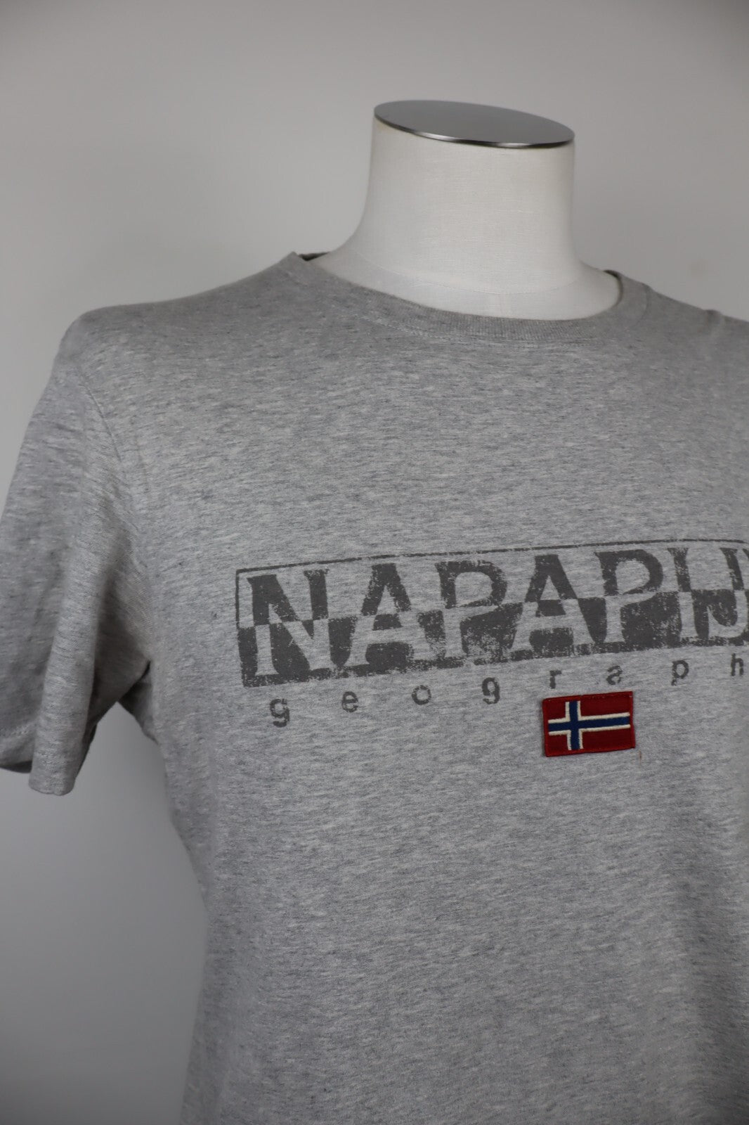 NAPAPIJRI MAGLIA COTONE UOMO TG. L MAN T- SHIRT CASUAL VINTAGE COTTON LOGO