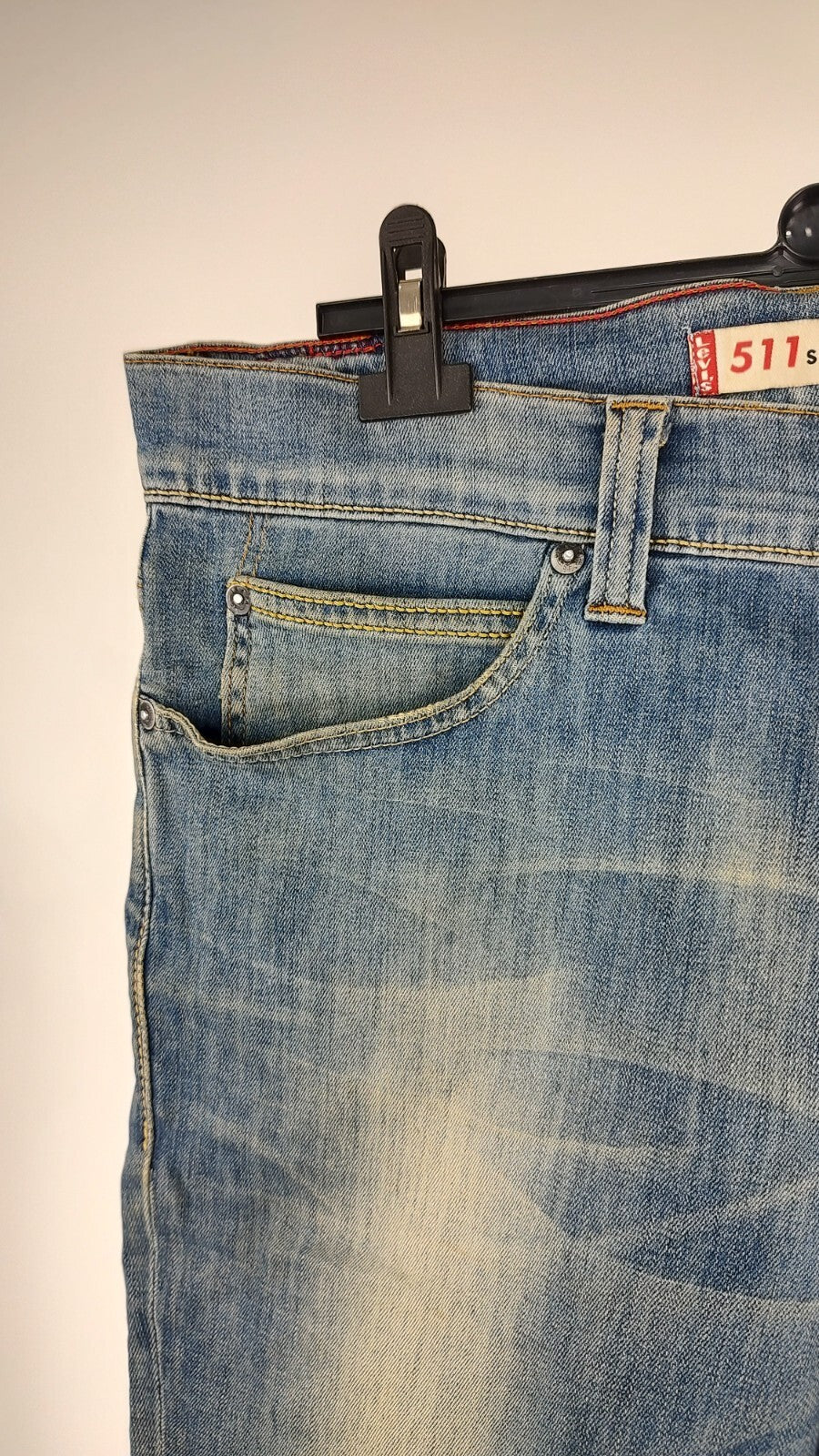 LEVI'S 511 PANTALONE JEANS SHORTS UOMO W34 MAN VINTAGE CASUAL PANTS SLIM