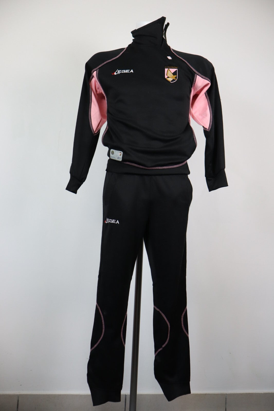 LEGEA PALERMO TUTA COMPLETA CALCIO UOMO XS TRACKSUIT SPORT VINTAGE FELPA PANTS