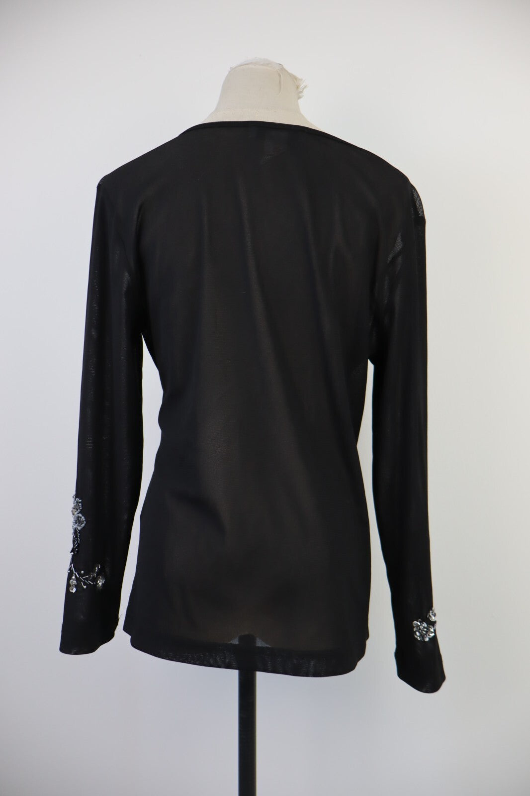 MAGLIA VELATA DONNA TG 42/44 WOMAN T-SHIRT SCINTILLE PAILLETTES VINTAGE Y2K 00'S