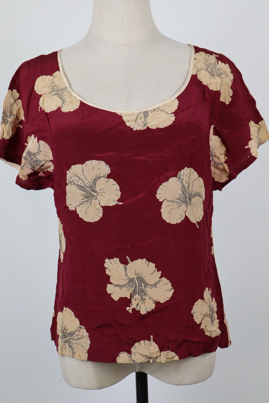 BYBLOS MAGLIA SETA T-SHIRT DONNA Tg. 44 WOMAN CASUAL  SILK