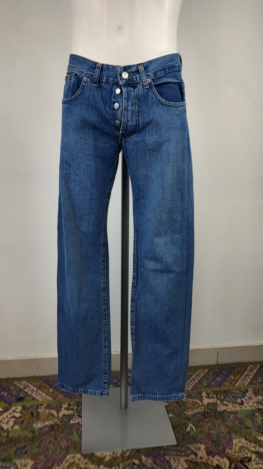 RICHMOND JEANS PANTALONE UOMO CASUAL TG 42 MAN VINTAGE PANTS DENIM