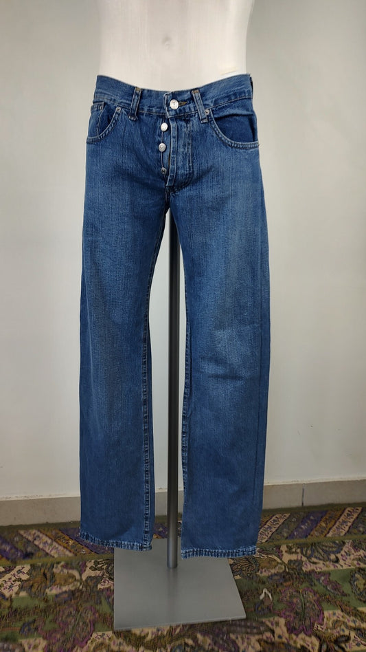 RICHMOND JEANS PANTALONE UOMO CASUAL TG 42 MAN VINTAGE PANTS DENIM