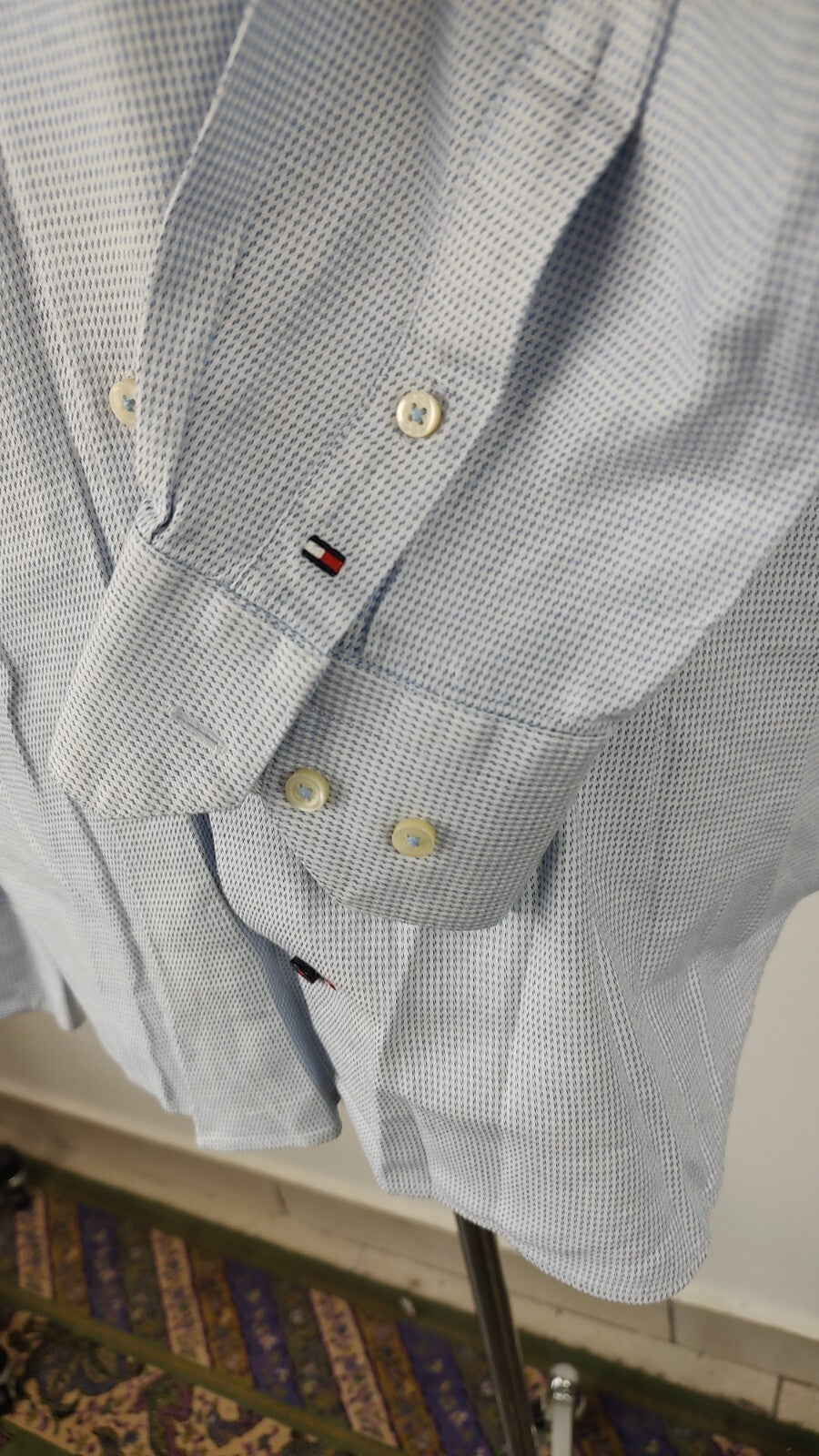 TOMMY HILFIGER CAMICIA SHIRT UOMO Tg 40 MAN VINTAGE CASUAL COTONE