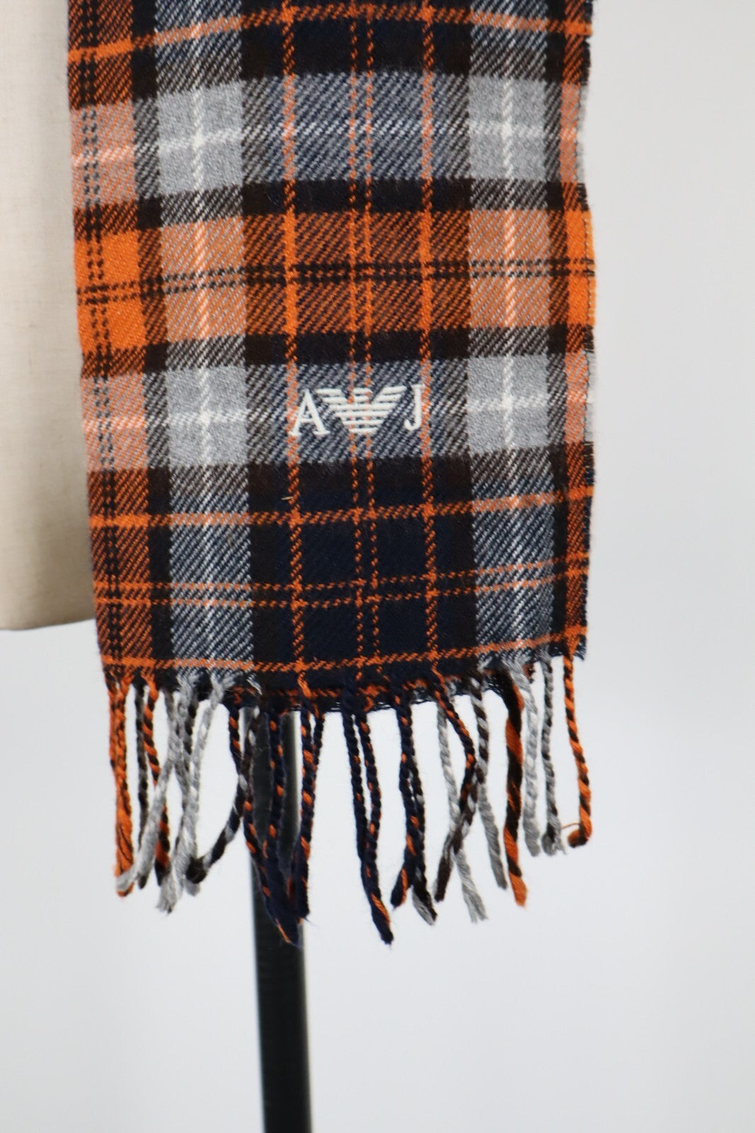 ARMANI JEANS SCIARPA LANA UOMO DONNA UNISEX WOMAN MAN VINTAGE CASUAL SCARF