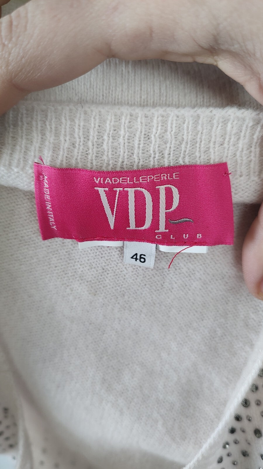 VIA DELLE PERLE VDP MAGLIONE LANA DONNA TG 46 WOMAN CASUAL SWEATER ITALY VINTAGE