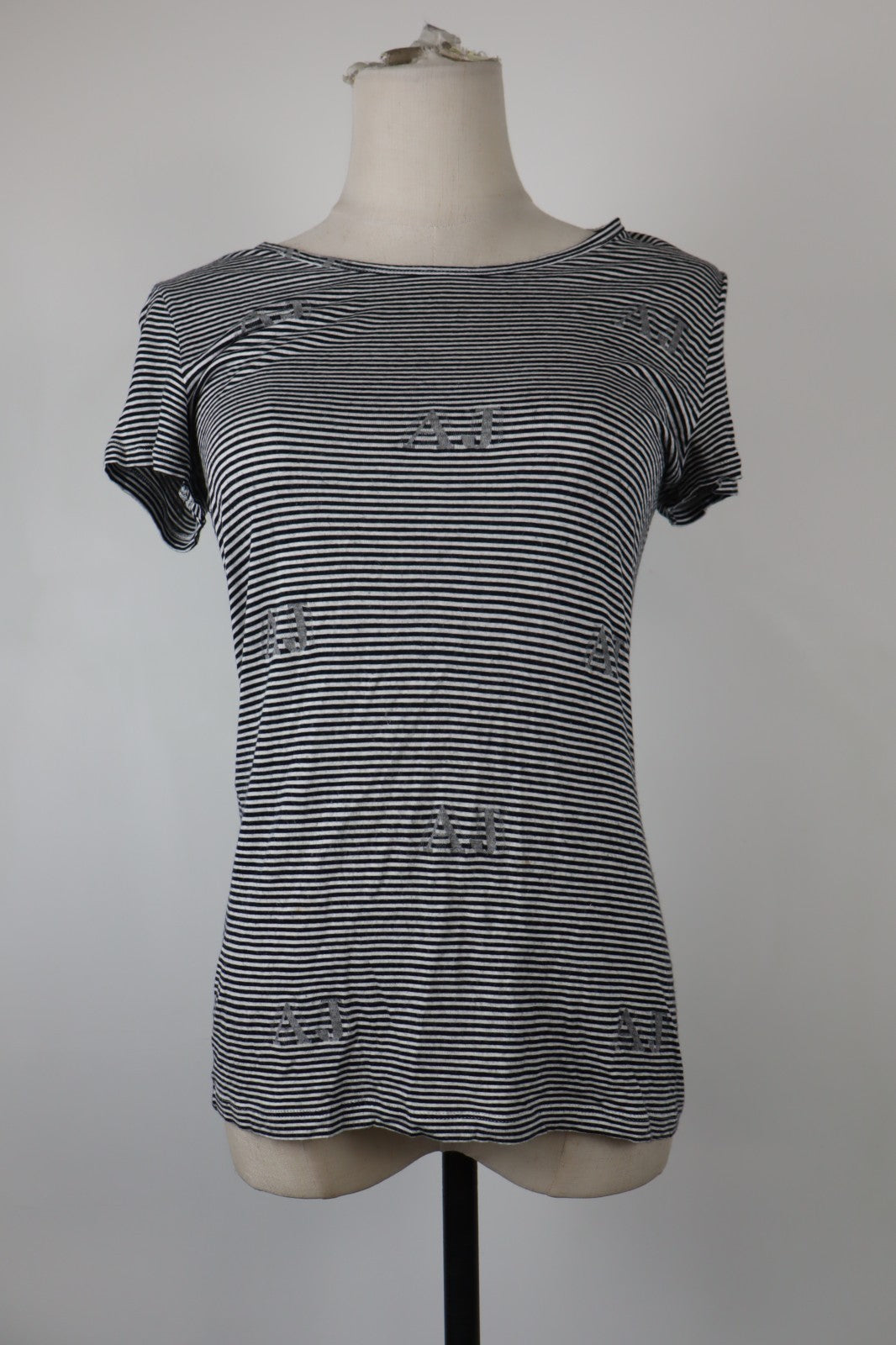 ARMANI JEANS MAGLIA DONNA TG. 44 WOMAN CASUAL VINTAGE T-SHIRT TOP COTONE