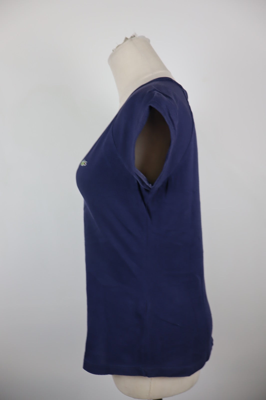 LACOSTE MAGLIA DONNA TG. 38 WOMAN CASUAL VINTAGE T- SHIRT COTONE COTTON LOGO