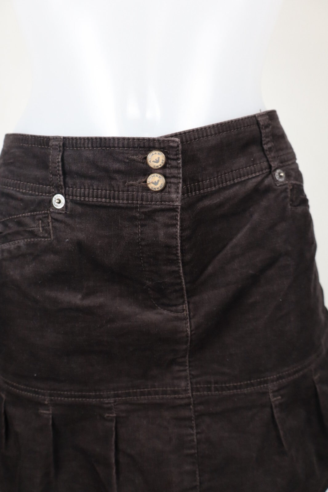 ARMANI JEANS GONNA DONNA WOMAN SKIRT Tg. 42 CASUAL MADE IN ITALY VELLUTO