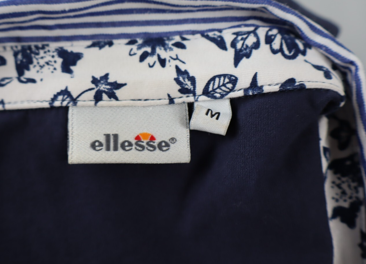 ELLESSE POLO MAGLIA DONNA TG. M WOMAN CASUAL VINTAGE T-SHIRT COTONE