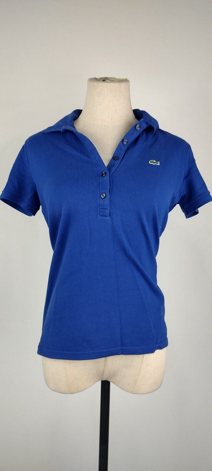 LACOSTE POLO MAGLIA DONNA COTONE TG. 40 WOMAN SHIRT CASUAL VINTAGE COTTON