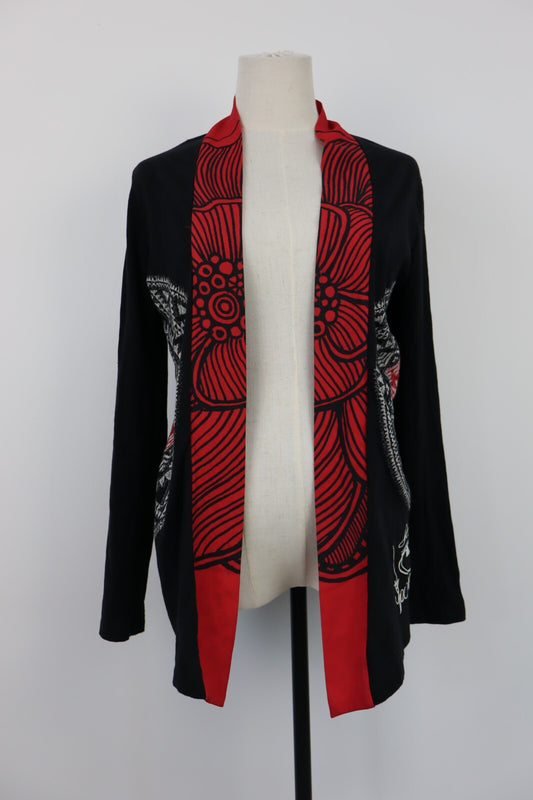 DESIGUAL MAGLIONE CARDIGAN DONNA TG S WOMAN SWEATER VINTAGE CASUAL COTONE