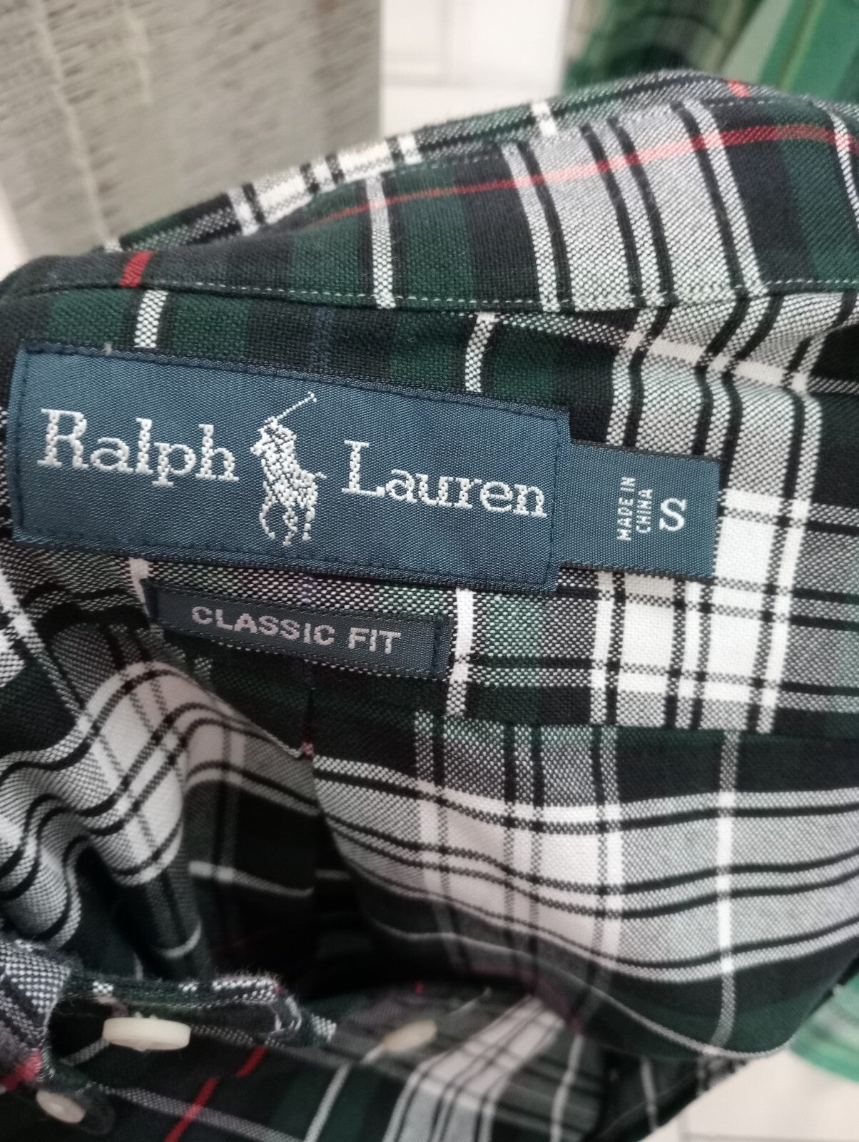 RALPH LAUREN CAMICIA UOMO COTONE TG. S  MAN CASUAL VINTAGE SHIRT