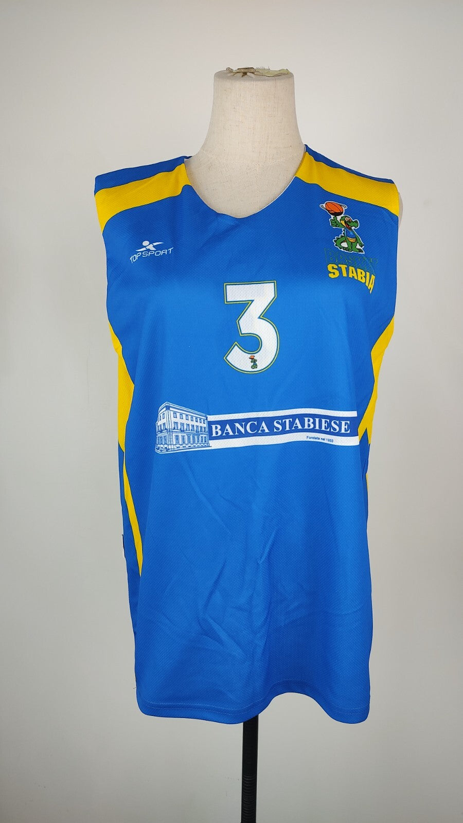 STABIA CANNAVALE N. 3 CANOTTA DONNA BASKET INDOSSATA TG M SPORT DOUBLE-FACE