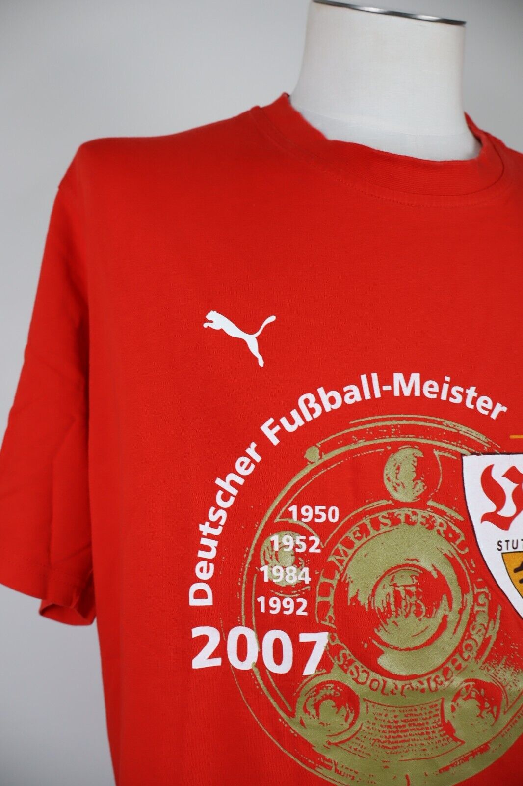 PUMA STUTTGART MAGLIA COTONE UOMO TG. 56 58 XL MAN T- SHIRT CASUAL VINTAGE