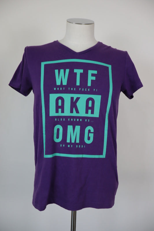 FISHBONE WTF MAGLIA T-SHIRT UOMO TG. S MAN SHIRT CASUAL VINTAGE LOGO COTONE