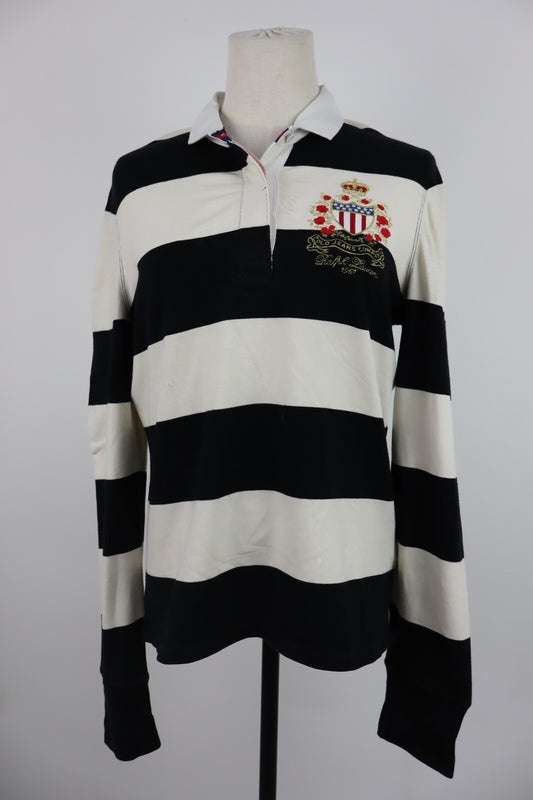 RALPH LAUREN POLO MAGLIA DONNA COTONE TG. L WOMAN SHIRT CASUAL VINTAGE COTTON