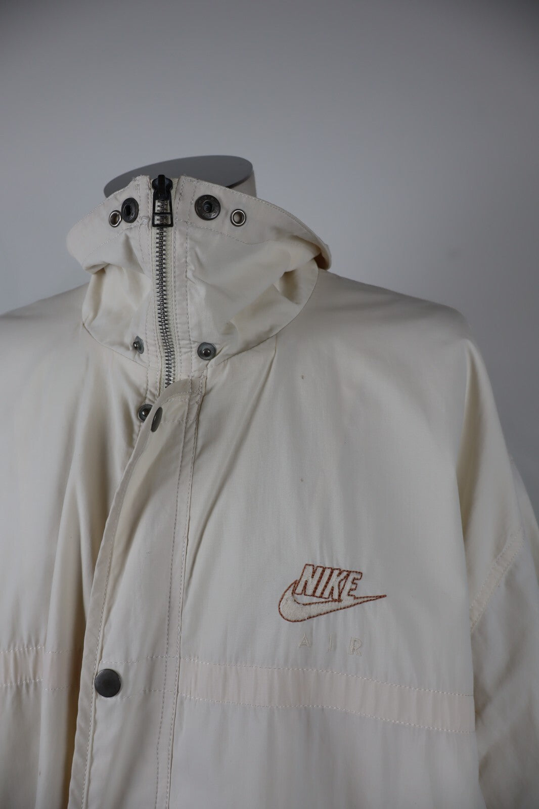 NIKE AIR GIUBBINO LEGGERO GIACCA UOMO Tg L MAN CASUAL VINTAGE JACKET COTONE
