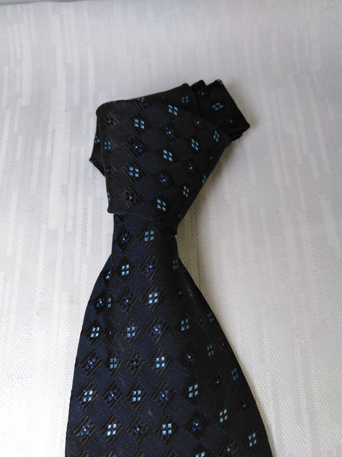 ANDREA CONTE 100% SETA SILK TIE CRAVATTA NECKTIE ITALY VINTAGE SELF TIPPED