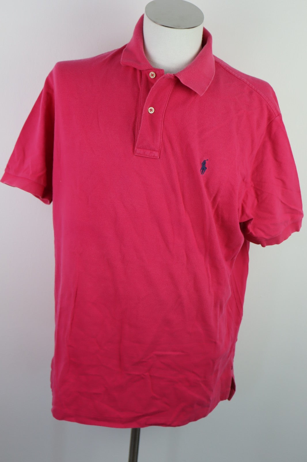 RALPH LAUREN MAGLIA POLO UOMO COTONE TG L MAN COTTON SHIRT CASUAL VINTAGE LOGO