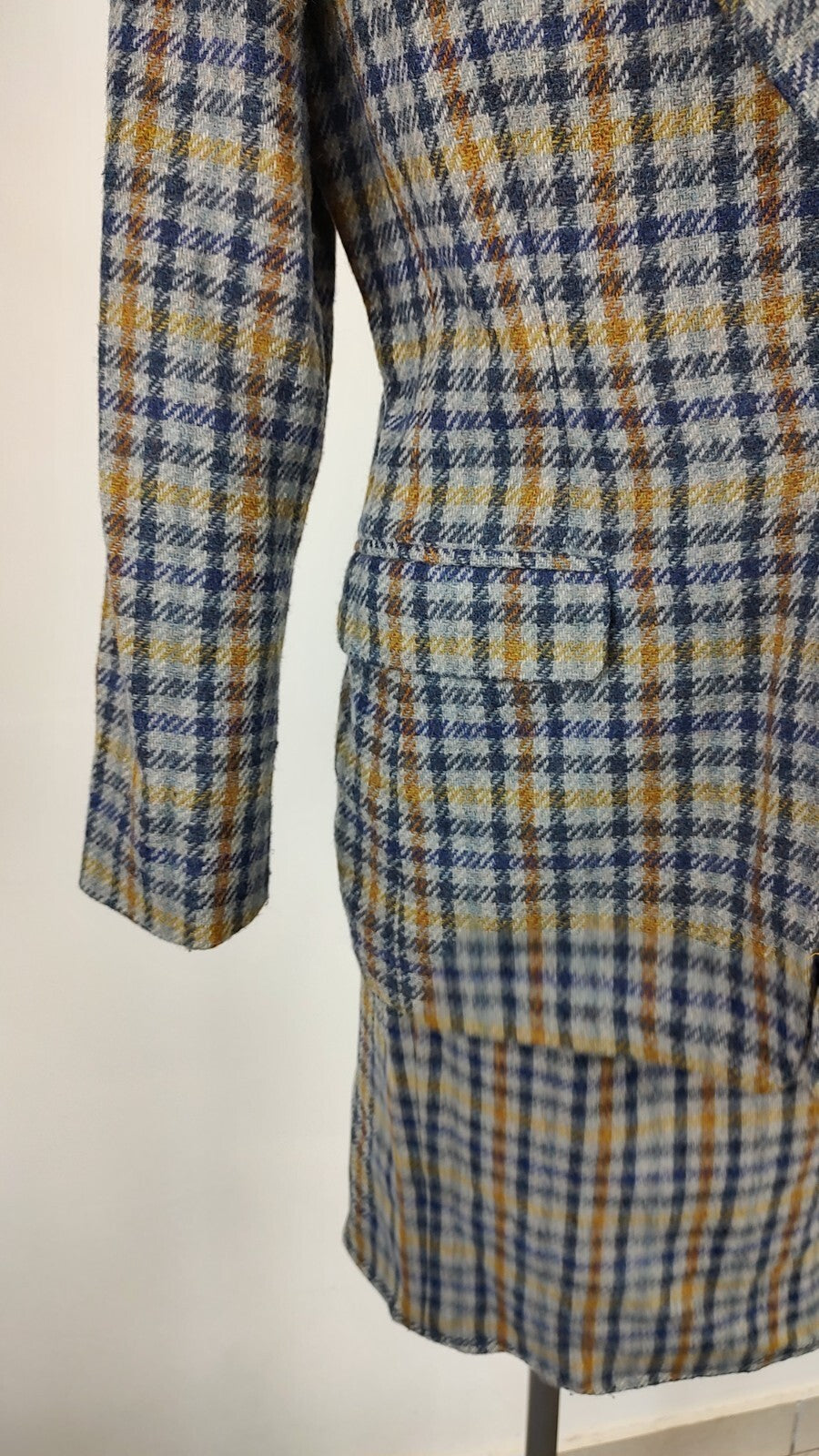 COLMAR COMPLETO DONNA Tg. 46 GIACCA GONNA DRESS VINTAGE CASUAL SUIT LANA TARTAN