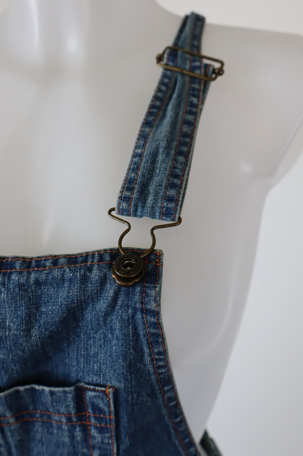LEE COMPLETO DONNA PANTALONE Tg. S SALOPETTE ONE PIECE VINTAGE CASUAL DENIM