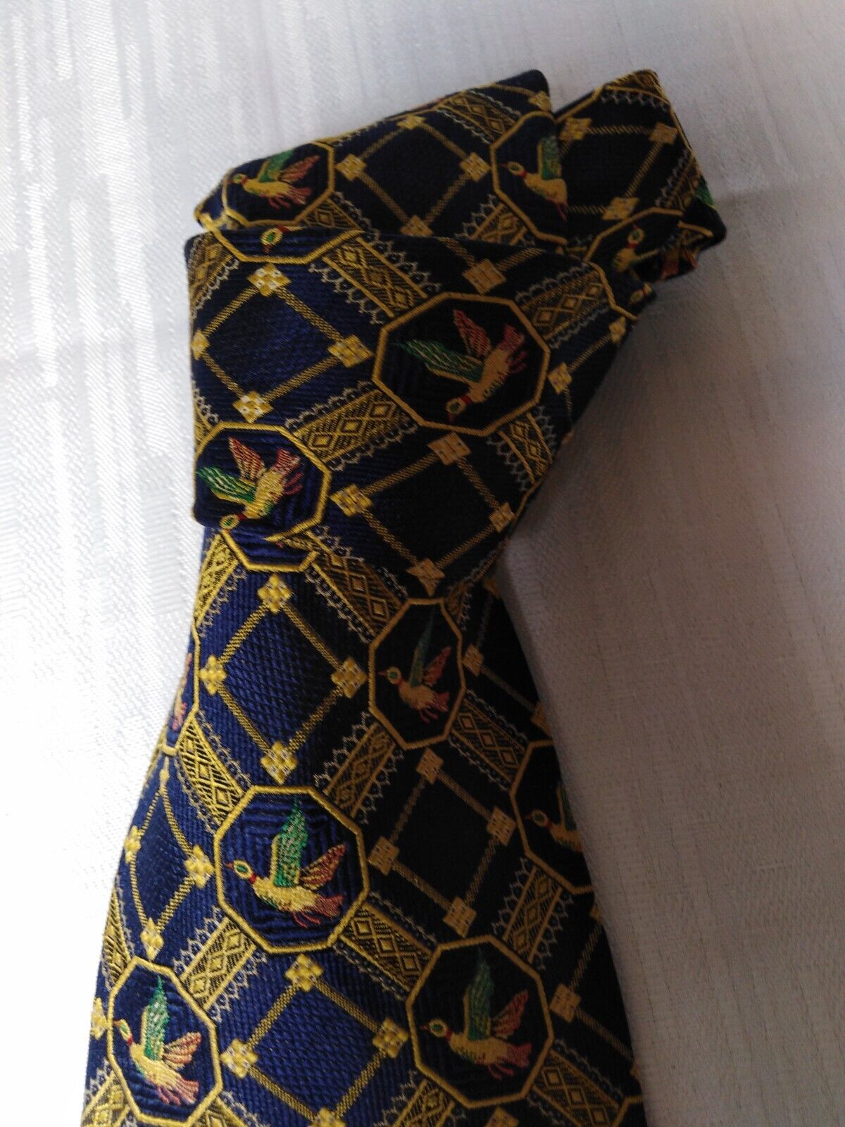 CARNAVAL DE VENISE 100% SILK TIE SETA CRAVATTA NECKTIE MADE IN ITALY