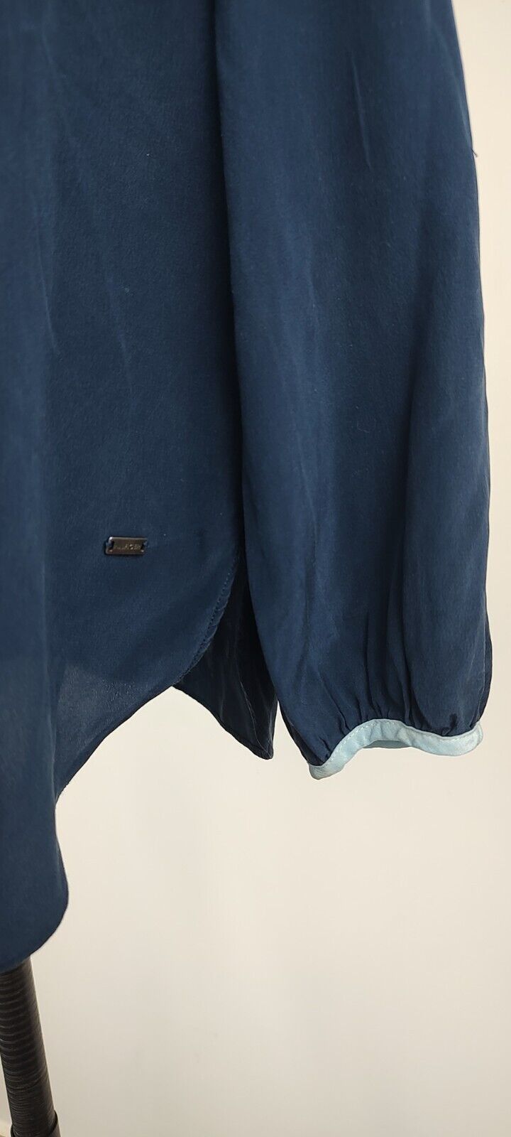 TOMMY HILFIGER CAMICIA DONNA SETA TG. M WOMAN SILK SHIRT CASUAL VINTAGE