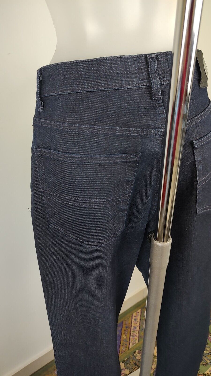 TRUSSARDI PANTALONE DONNA CASUAL 48 WOMAN VINTAGE PANTS DENIM VINTAGE