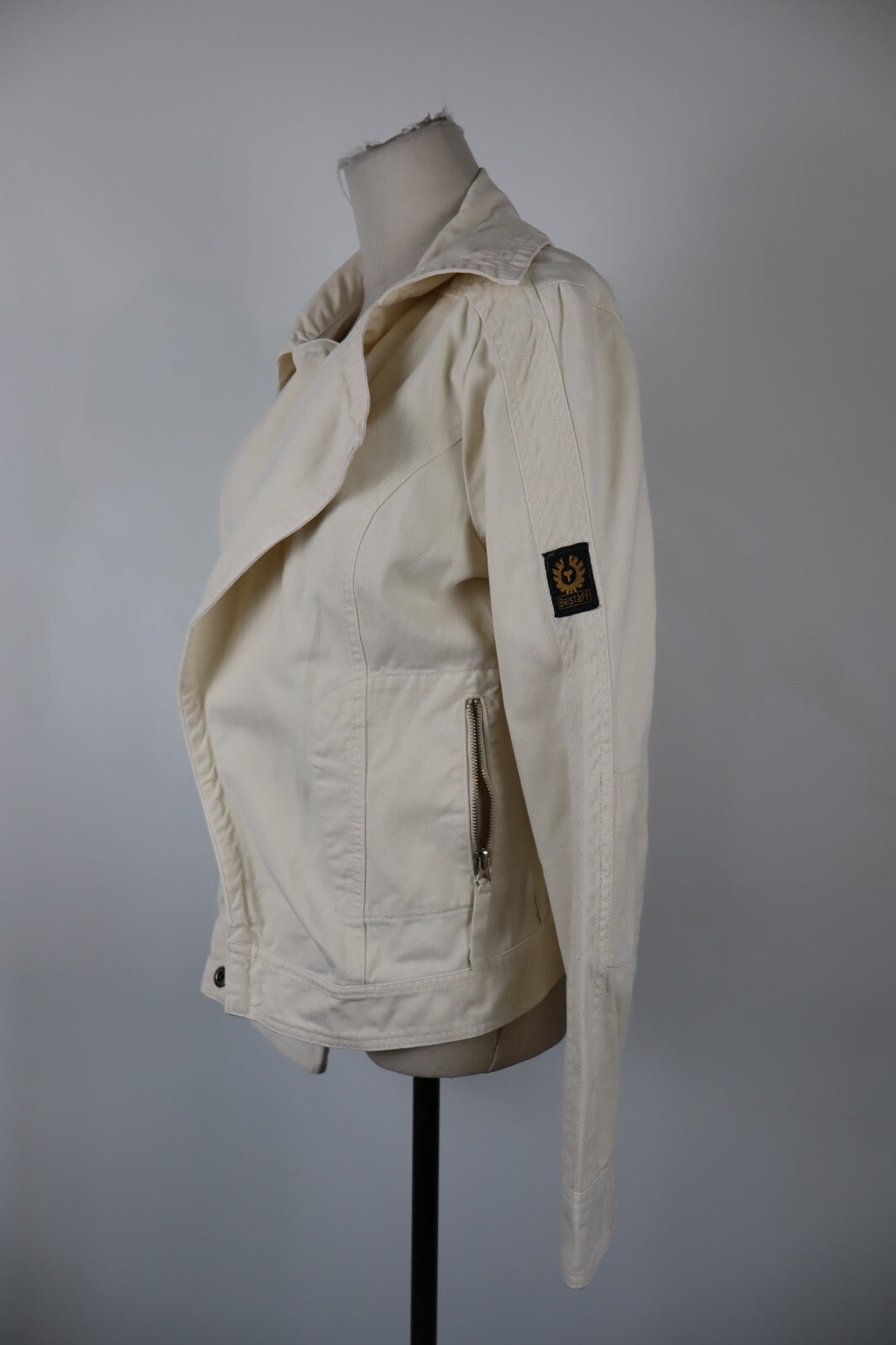 BELSTAFF GIUBBINO DONNA LEGGERO Tg 40 COTONE COTTON WOMAN JACKET CASUAL VINTAGE