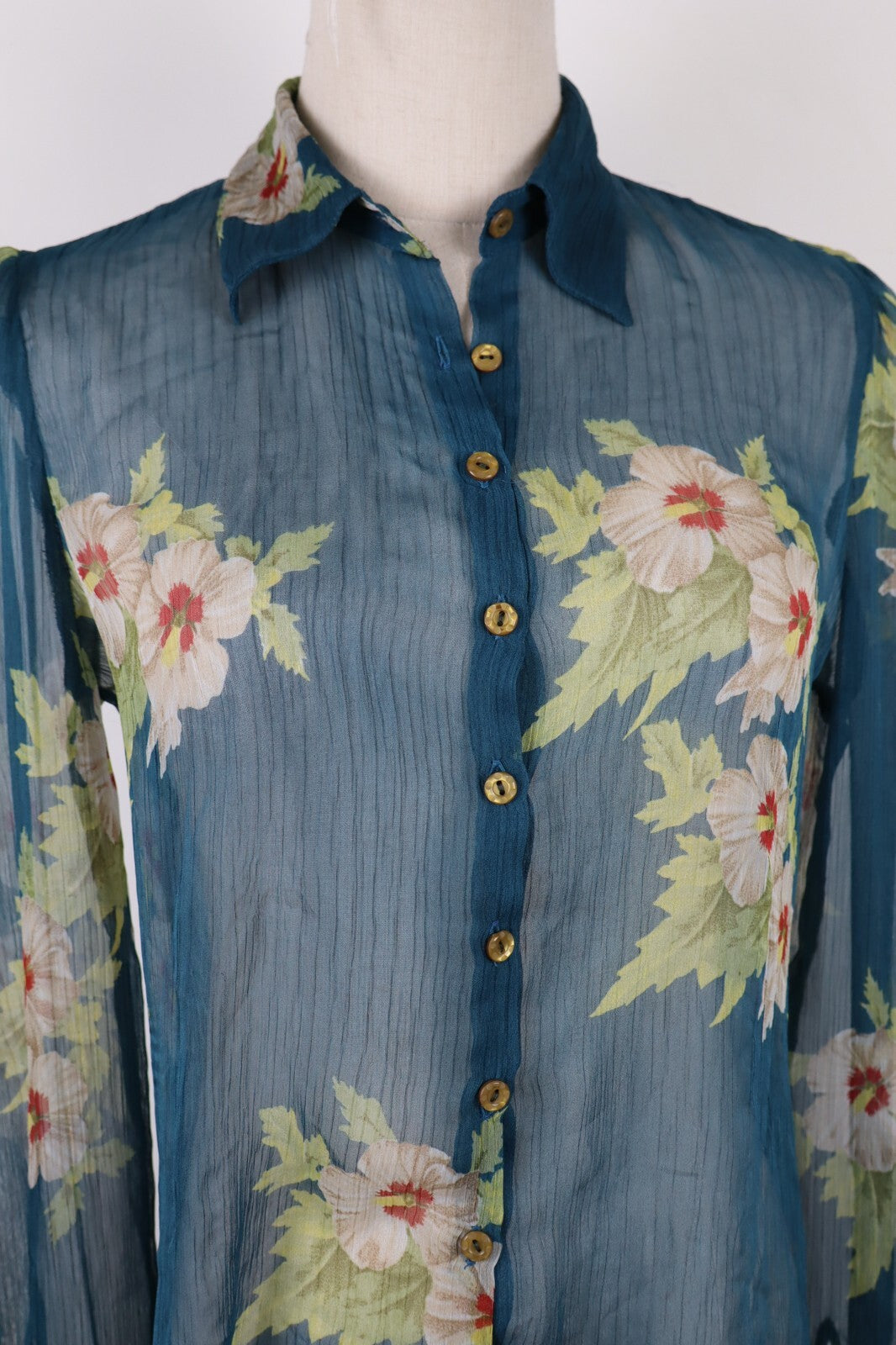 CALVIN KLEIN CK JEANS CAMICIA DONNA TG. S WOMAN CASUAL VINTAGE SHIRT