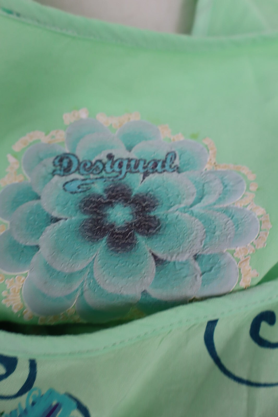 DESIGUAL MAGLIA DONNA TG. L WOMAN CASUAL VINTAGE T-SHIRT COTONE