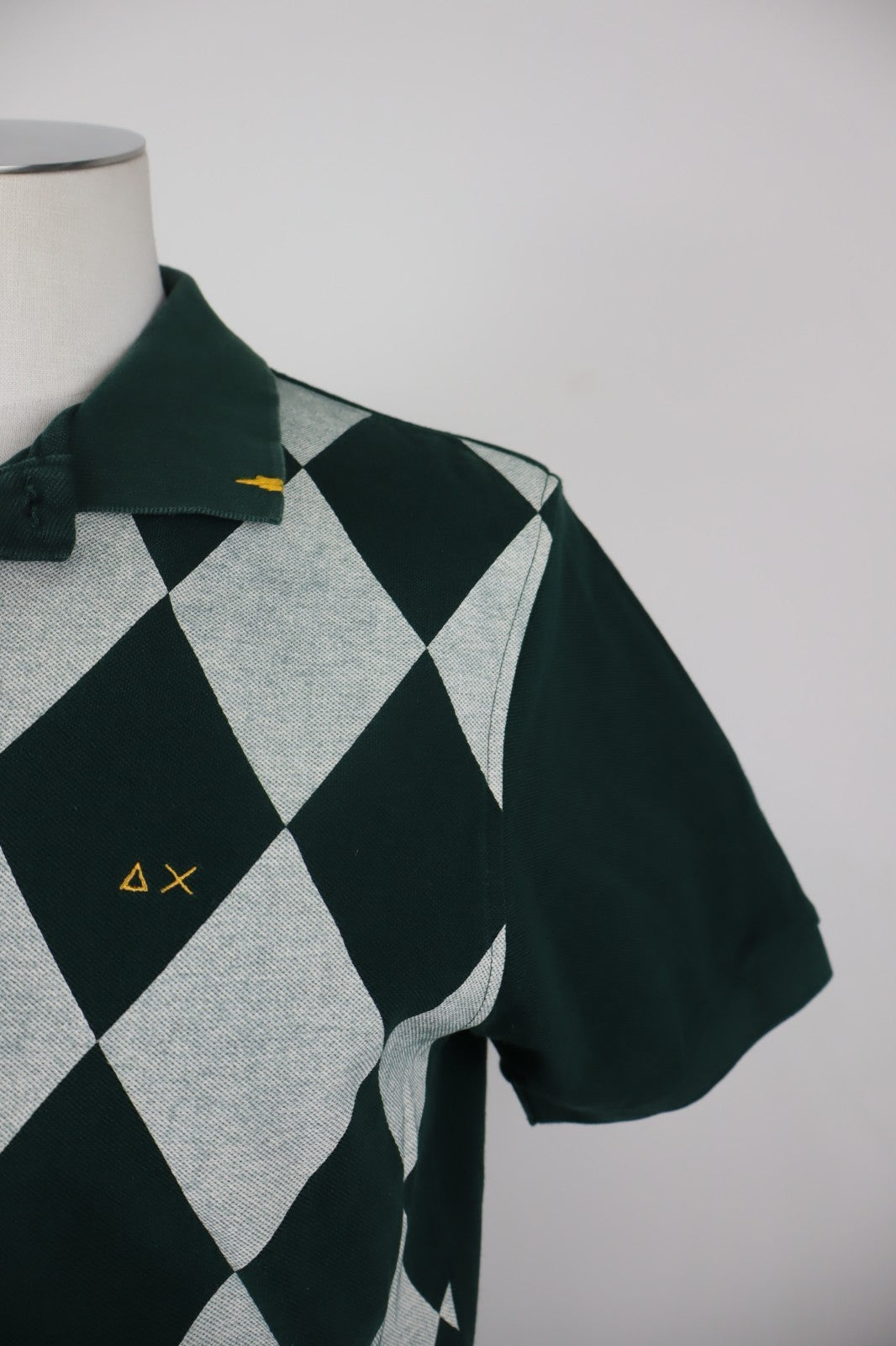 SUN68 POLO MAGLIA UOMO COTONE TG. M MAN COTTON T-SHIRT CASUAL VINTAGE LOGO