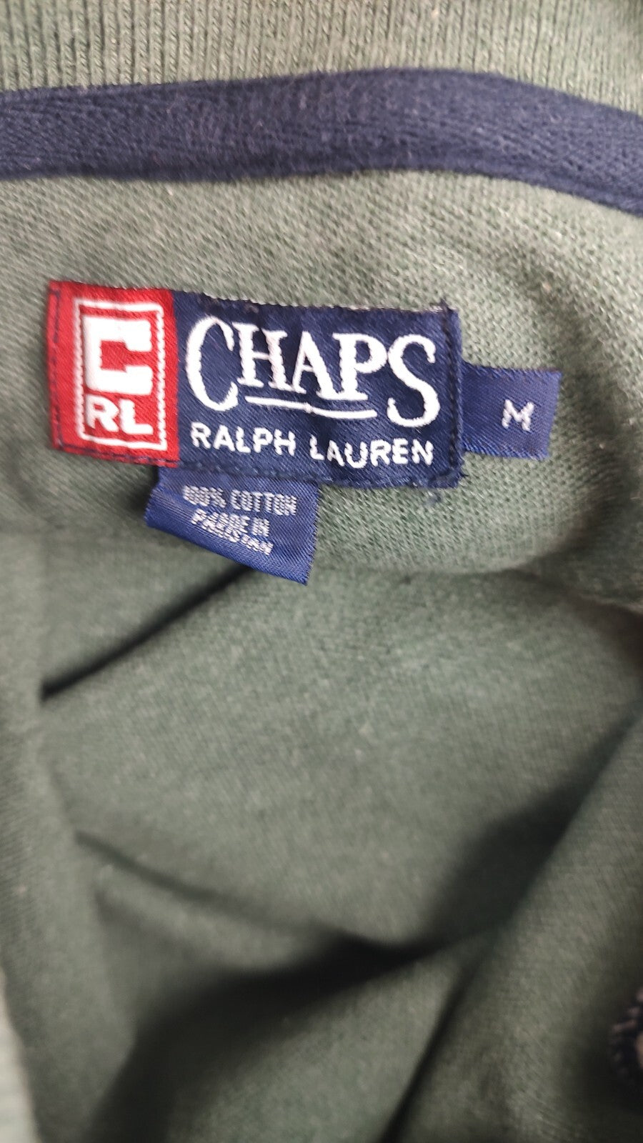 CHAPS RALPH LAUREN  MAGLIA UOMO TG M MAN T-SHIRT CASUAL VINTAGE COTONE