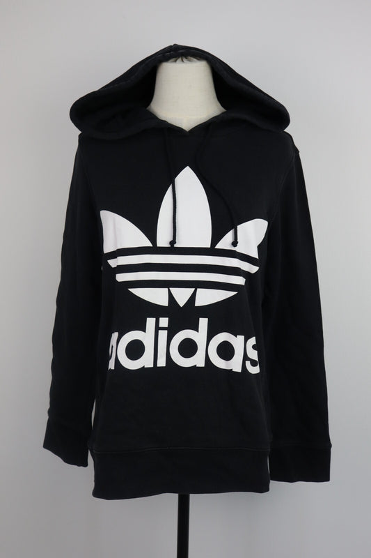 ADIDAS FELPA CAPPUCCIO DONNA Tg S WOMEN CASUAL VINTAGE SPORT SWEATSHIRT