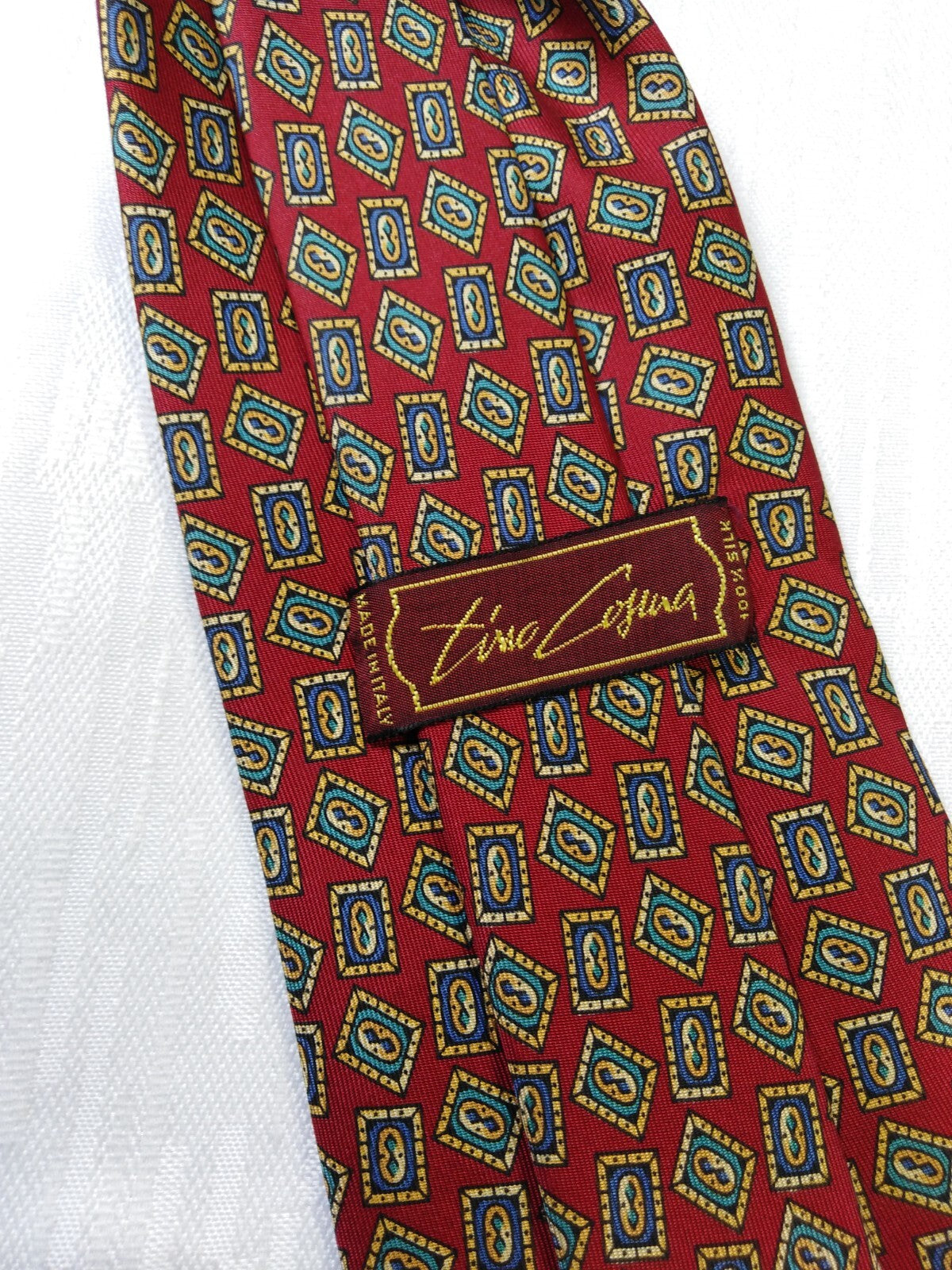 TINO COSMA 100% SETA SILK TIE CRAVATTA NECKTIE ITALY VINTAGE CLASSIC