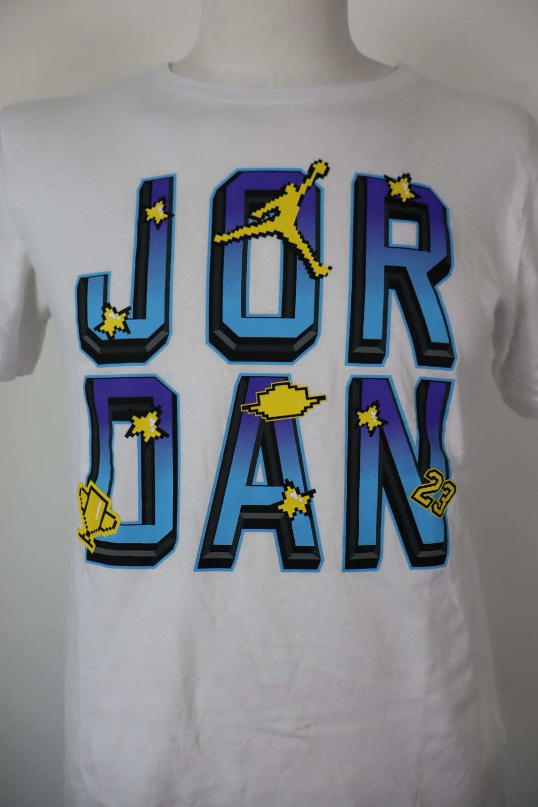 AIR JORDAN MAGLIA COTONE UOMO TG XL 15 ANNI MAN T-SHIRT CASUAL VINTAGE  RAGAZZO