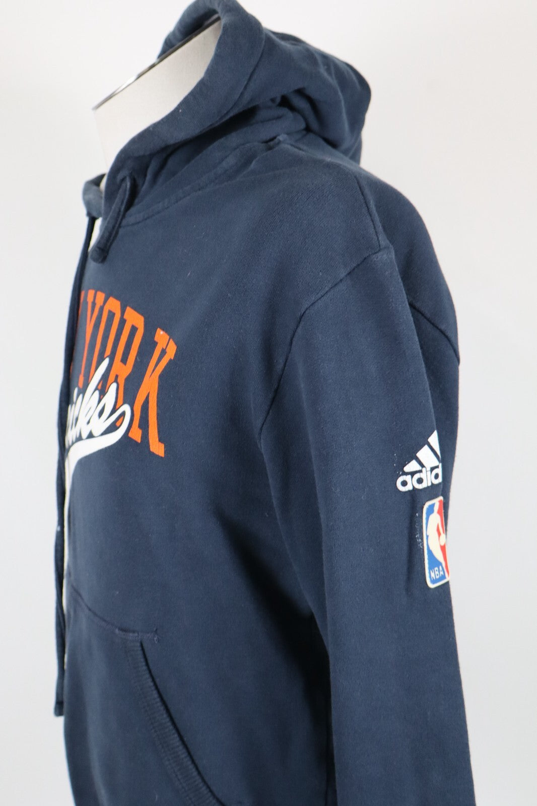 ADIDAS NBA FELPA KNICKS NEW YORK BASKET CAPPUCCIO UOMO XS MAN SPORT  SWEATSHIRT