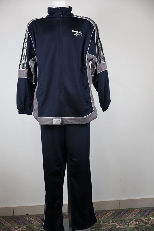 REEBOK TUTA COMPLETA DUE PEZZI Tg. 4 TRACKSUIT JACKET PANTS UOMO SPORT