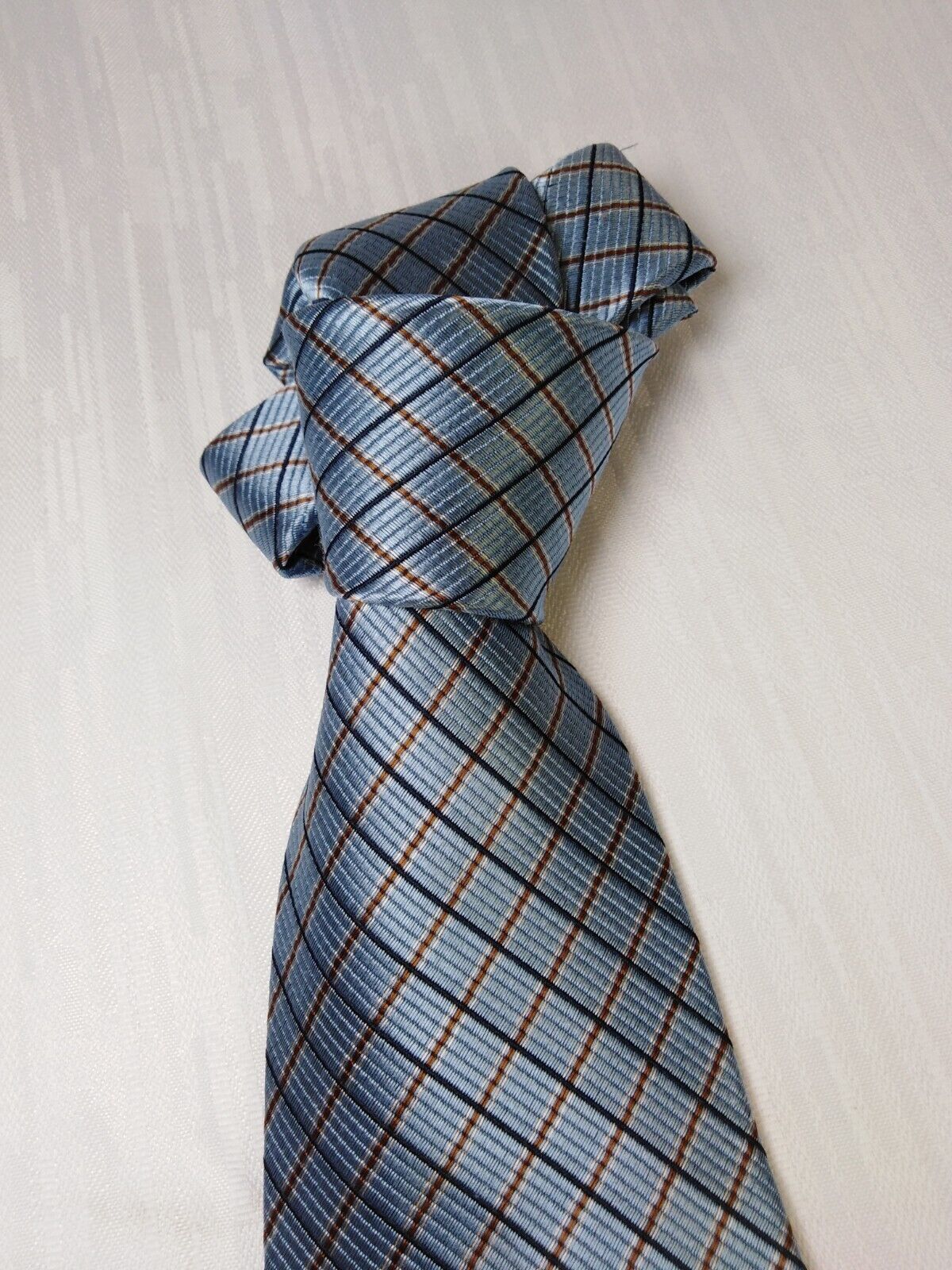ANDREA CONTE NAPOLI SILK TIE SETA CRAVATTA NECKTIE MADE IN ITALY SELF TIPPED
