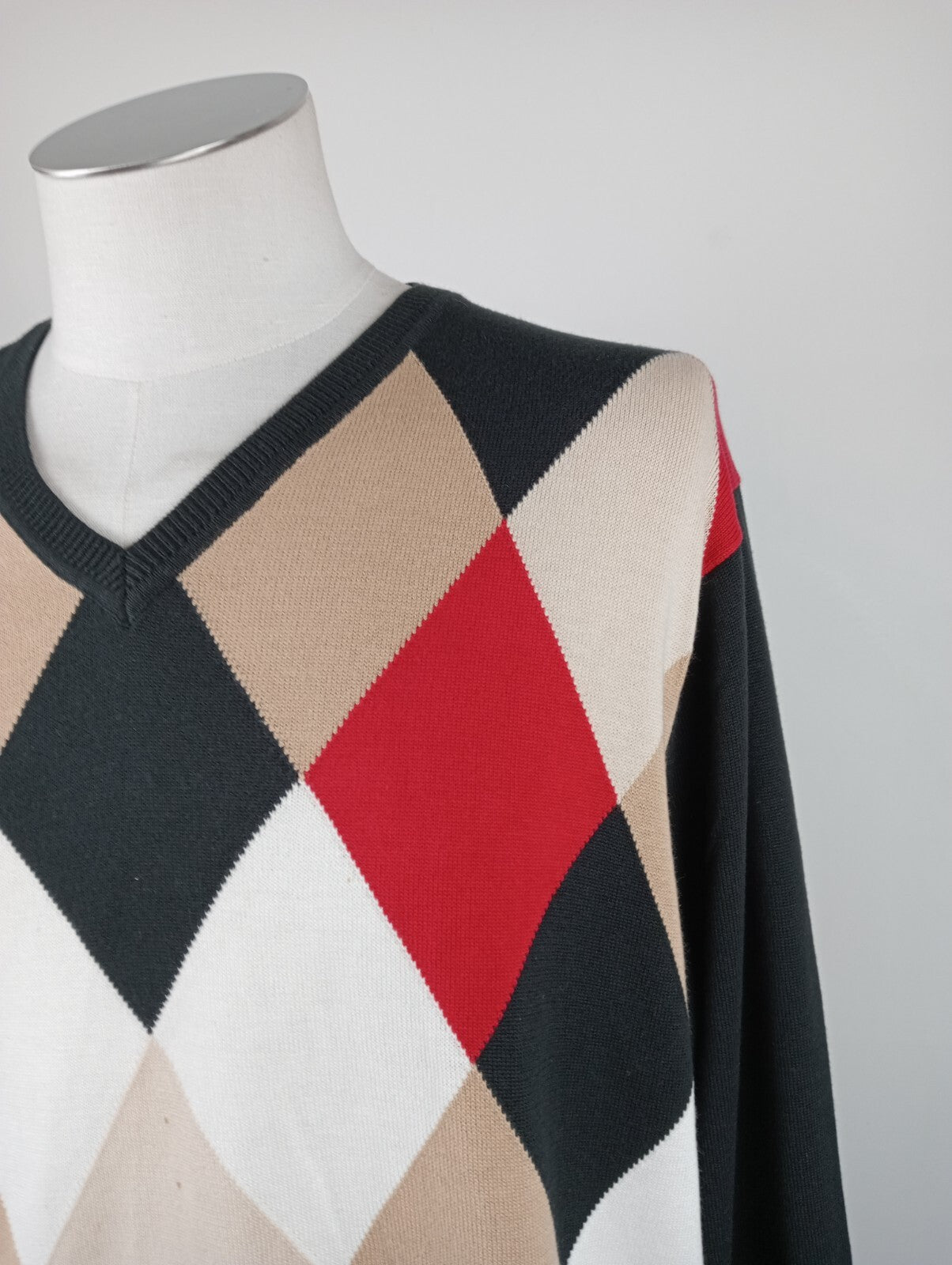 TOMMY HILFIGER MAGLIONE COTONE COTTON UOMO TG XL MAN SWEATER CASUAL VINTAGE